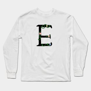 "E" Initial Long Sleeve T-Shirt